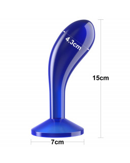 Plug Anal Flawless Azul Transparente 6