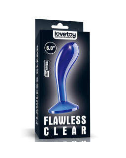 Plug Anal Flawless Azul Transparente 6