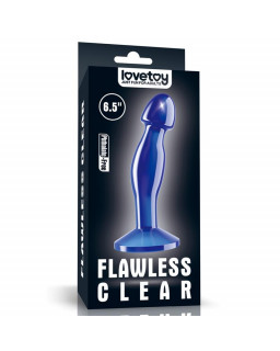 Plug Anal Flawless Azul Transparente 65