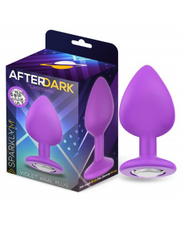 Sparkly Plug Anal Silicona Talla M Violet