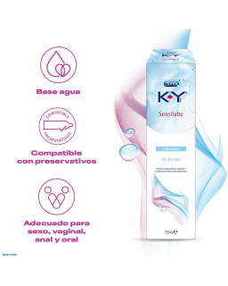 Lubricante Base Agua Sensilube KY 75 ml