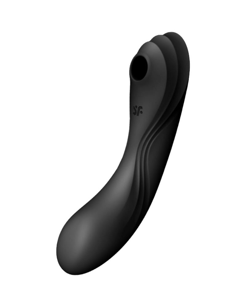 Curvy Trinity 4 Vibrador y Succionador 2 Motores Negro