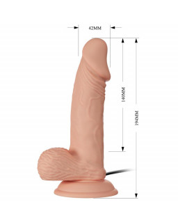 Vibrador Realista 76 Control Remoto