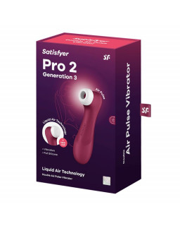 Pro 2 Gen 3 Liquid Air Technology Succion y Vibracion Wine Red Rojo Vino