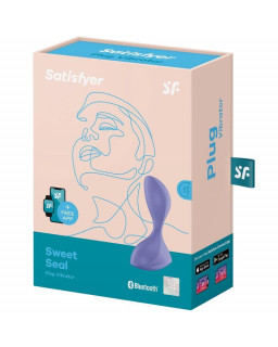 Sweet Seal Plug Anal con Vibracion y APP Negro