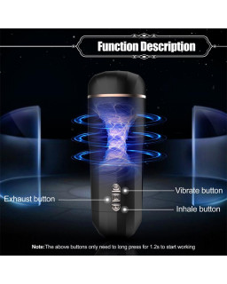 Snow Masturbador Manual Automatico Vibracion y Succion