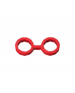 Esposas Japonesas para Bondage Silicona Premium Talla S Rojo