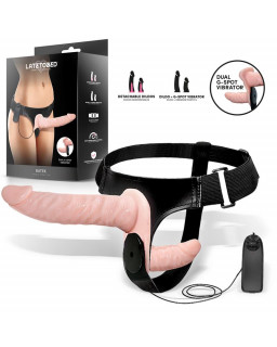 Batek Arnes con Dildo Doble Desmontable Punto G y Vibracion Control Remoto