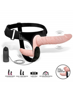 Batek Arnes con Dildo Doble Desmontable Punto G y Vibracion Control Remoto