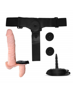 Batek Arnes con Dildo Doble Desmontable Punto G y Vibracion Control Remoto