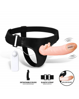 Hybee Dildo con Dildo Realista Hueco y Vibracion con Control Remoto