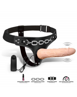 Ribbo Arnes con Dildo Realista con Vibracion y Control Remoto