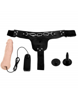 Ribbo Arnes con Dildo Realista con Vibracion y Control Remoto