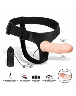 Wobox Arnes con Dildo Hueco Desmontable Vibracion y Control Remoto