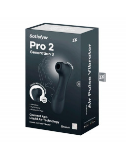 Pro 2 Gen 3 Liquid Air Technology Succion y Vibracion App Connect Negro