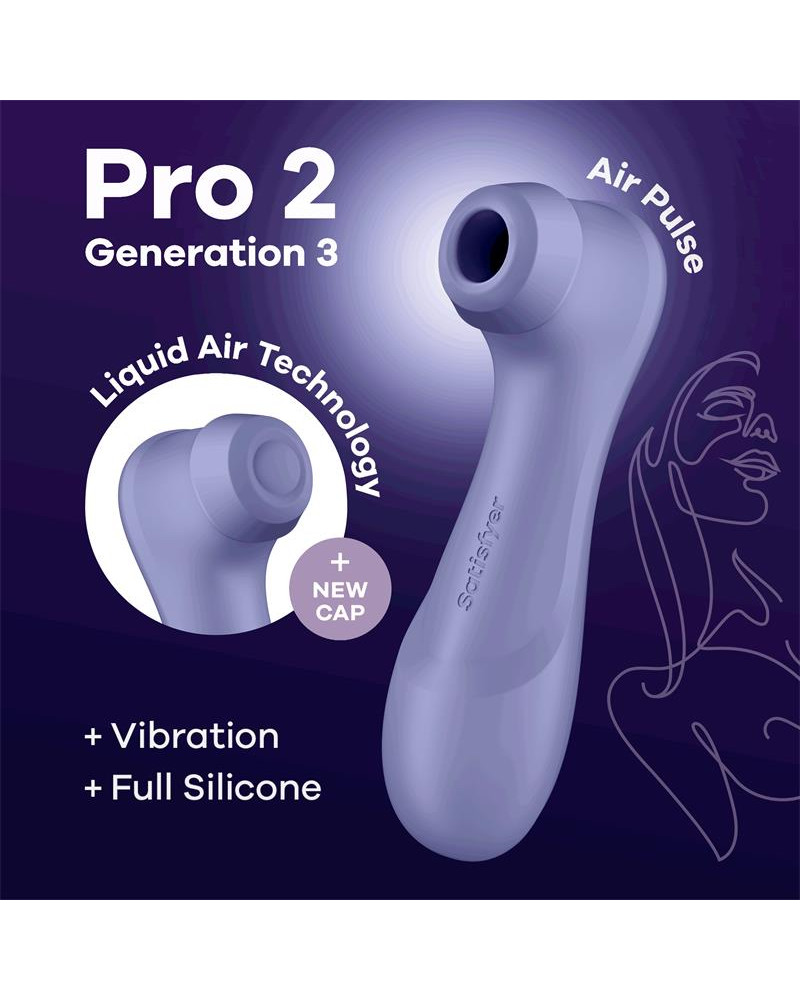 Pro 2 Gen 3 Liquid Air Technology Succion y Vibracion Lilac