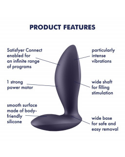 Plug Anal con Vibracion APP Satisfyer Connect Power Plug