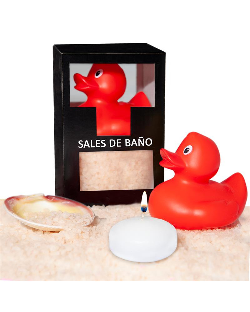 Set Sales Bano Vainilla Pato Vela y Concha 150gr