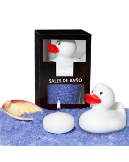 Set Sales Bano Aroma Lavanda Pato Vela y Concha 150gr