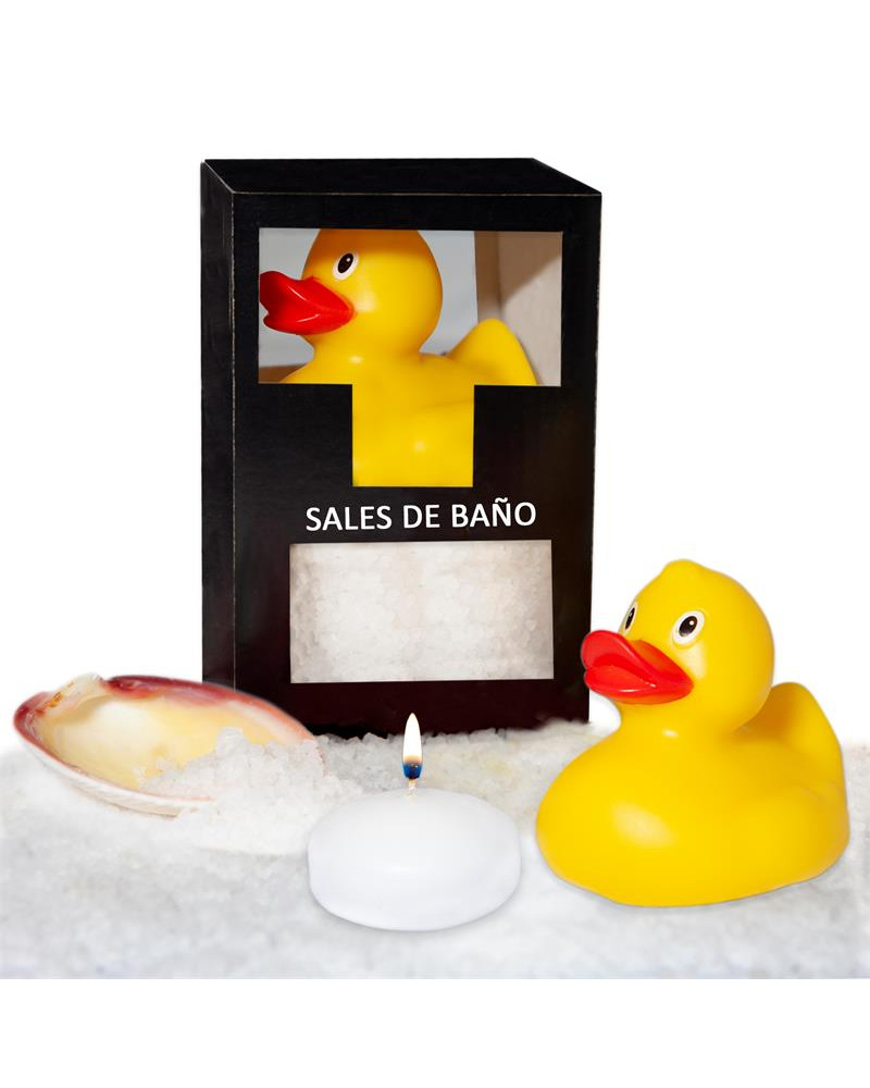 Set Sales Bano Aroma Coco Pato Vela y Concha 150 gr