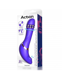 Rayden Vibrador con Pulsacion y Bolas Internas Desmontable Dos Posiciones