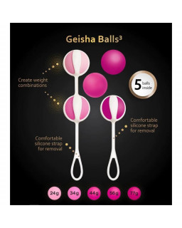 Set de 5 Geisha Balls3 Sugar Pink