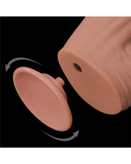 Dildo Dual Layer Piel Retractil 12