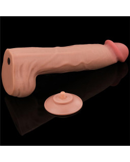 Dildo Dual Layer Piel Retractil 14