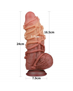 Dildo Dual Layer Tamano King Nature 95