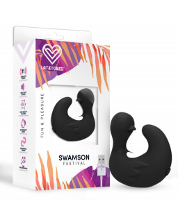 Swamson Dedal Patito Estimulador USB Silicona Negro