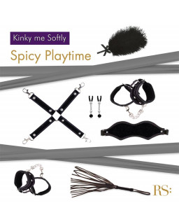 Set BDSM Soiree Kinky Me Softly Negro