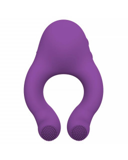 Fenda Anillo Vibrador con Lengua Estimulador y Control Remoto 3 Motores USB Magnetico