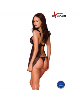 Milagros Chemise y Tanga Negro