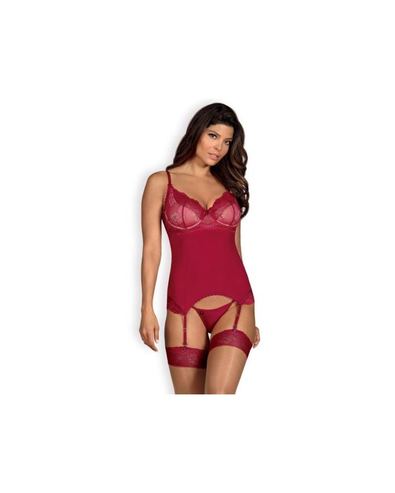 Rosalyne Corset y Tanga Rojo