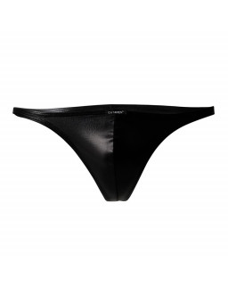 C4M11 Calzoncillo Estilo Brazilian Leatherette Negro