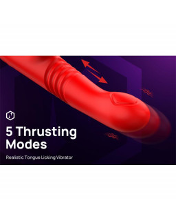 Velvet Vibrador con Thrusting y Pulsacion