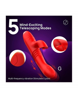 Velvet Vibrador con Thrusting y Pulsacion