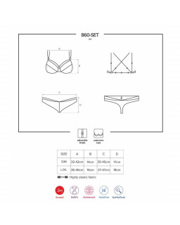 860 SET 2 Set 2 Piezas Blanco