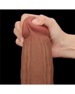 Dildo Dual Density Piel Deslizante 12