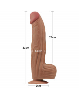 Dildo Dual Density Piel Deslizante 12