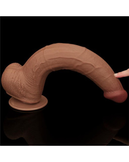 Dildo Dual Density Piel Deslizante 135