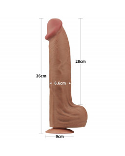 Dildo Dual Density Piel Deslizante 14