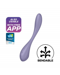 G Spot Flex 5 Multi Vibrador con Satisfyer Connect APP Lilac