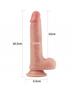 Dildo Nature 8 Silicona Liquida Natural