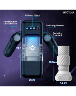 Elon Masturbador Inteligente Funcion Up and Down Calor Vibracion y Soporte Movil