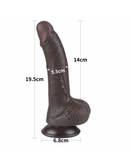 Dildo Dual Layer Piel Deslizante 75