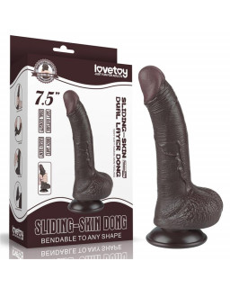 Dildo Dual Layer Piel Deslizante 75