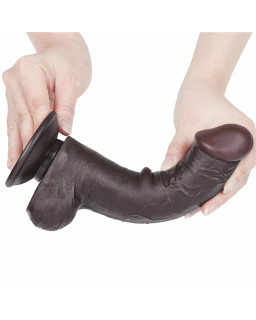 Dildo Dual Layer Piel Deslizante 8