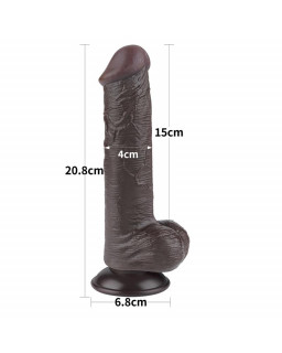 Dildo Dual Layer Piel Deslizante 8