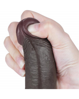 Dildo Dual Density Piel Deslizante 9